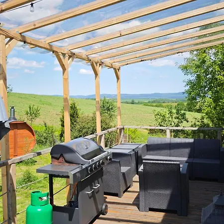 Ranch 66 - Wellness Tiny House Black Swallow Ve Stylu Route 66 Se Saunou, Koupacim Sudem A Bazenem *